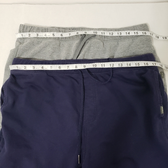 Eddie Bauer two lounge pajamas sleepwear pants Men's large gray andbnm navy blue - Picture 6 of 7